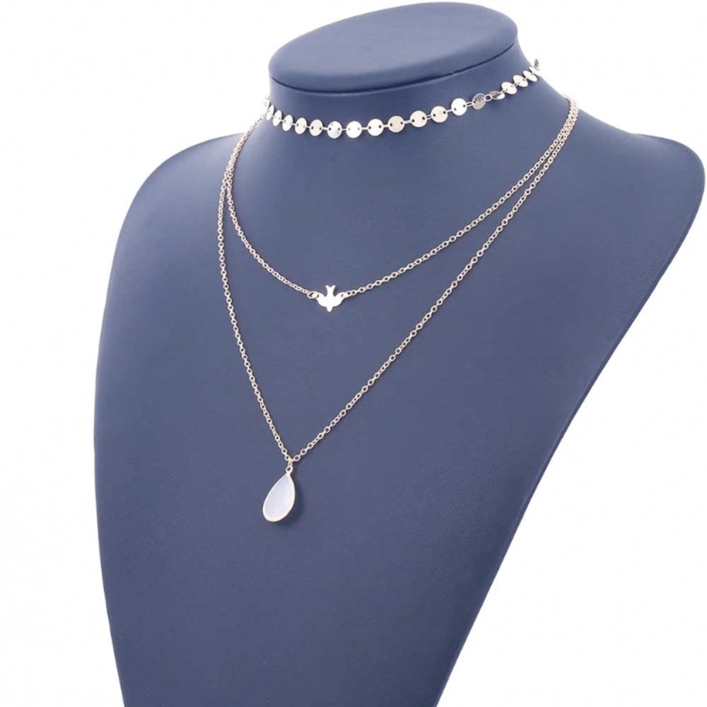Three Tier Choker Necklace - Picture 4 of 7